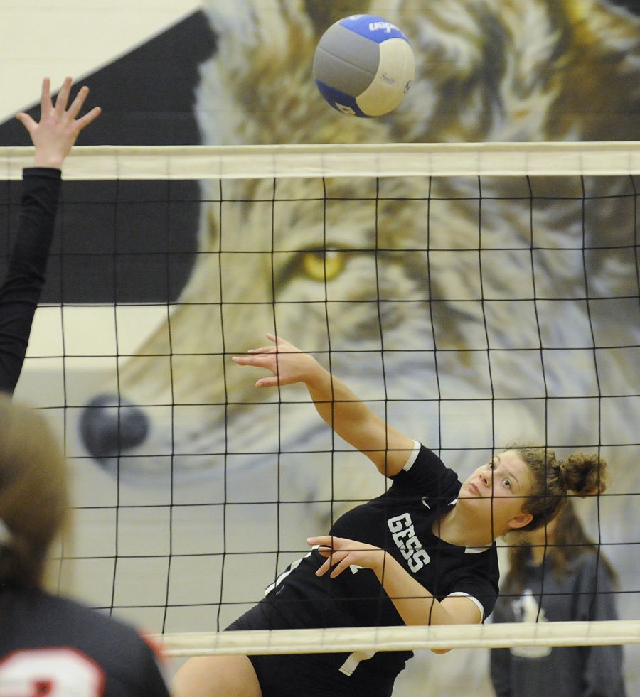 George Elliot's setter, Sheena Macfarlane, keeps the opposition off balance.