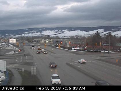 Highway 97 at Highway 33, looking north on Highway 33.