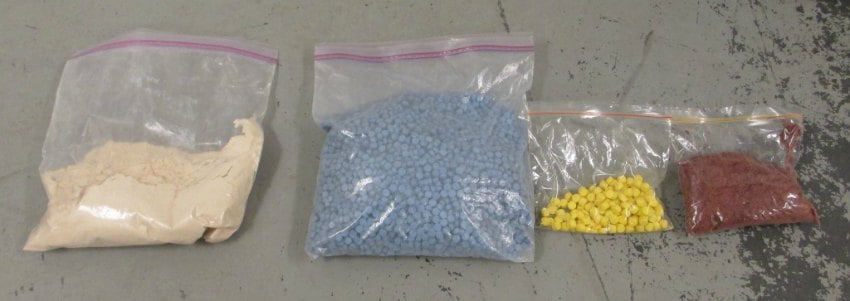 <who> Photo Credit: RCMP handout </who> Drugs seized by the CFSEU-BC.