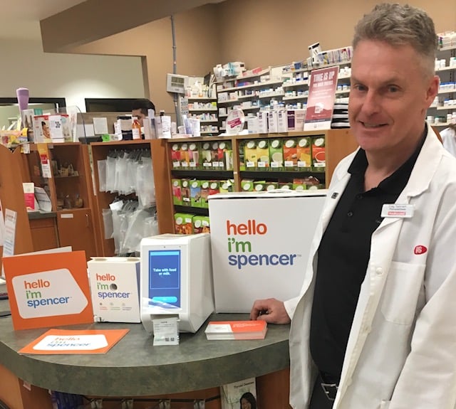 <who>Photo Credit: Contributed</who>Glenmore Pharmasave - Pharmacist Craig Tostenson with spencer