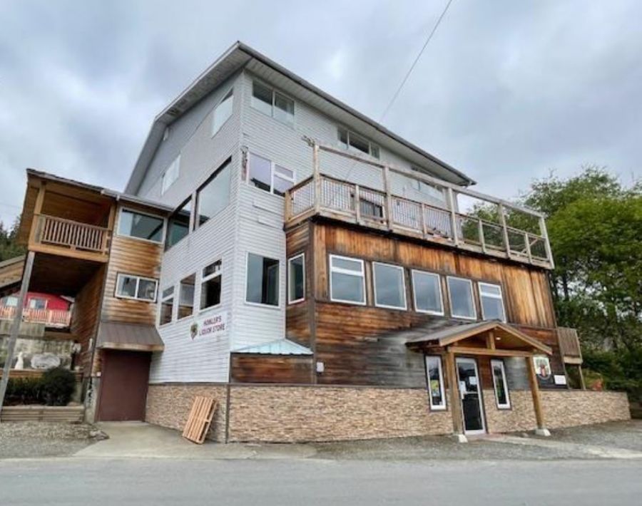 <who>Photo Credit: Realtor.ca</who>The Misty Harbour Inn in Daajing Giids.