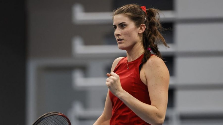 <who> Photo Credit: Tennis Canada </who> Marino will look to advance to the third round for her first time ever at the US Open. 