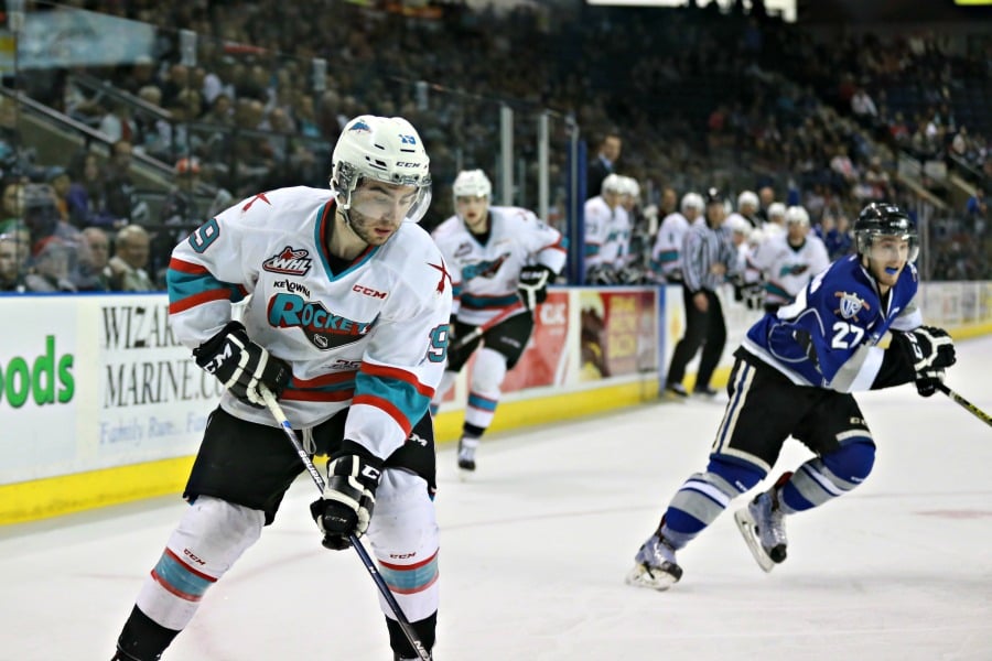 <who>Photo Credit: KelownaNow</who>Dillon Dube and the rest of the Kelowna Rockets now look to take a lead in the WHL playoff series.