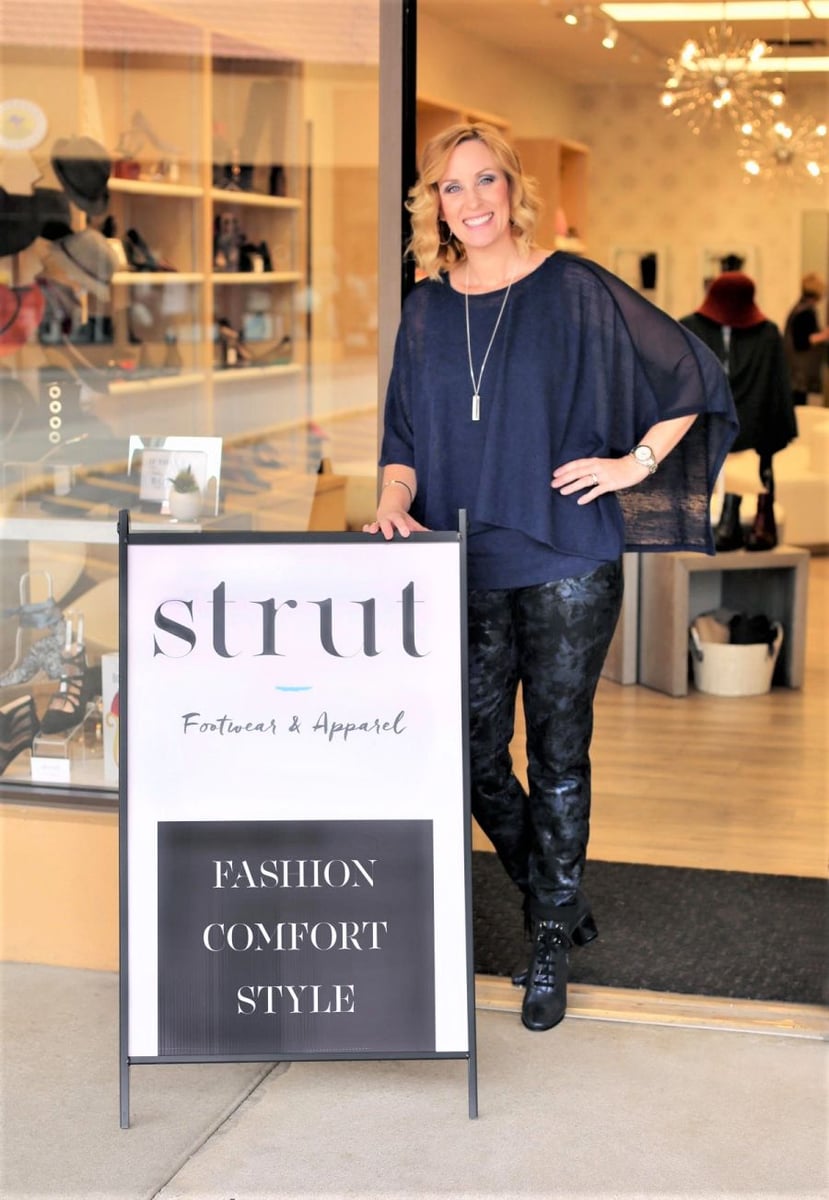 </who>Shandi Schwartz owns and operates Strut Footwear & Apparel, which won 'small business of the year.'