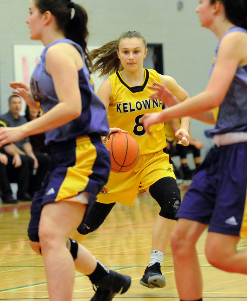 <who>Photo Credit: Lorne White/KelownaNow </who>Selected as the top academic/athletic award winner, Rachel Hare was also named to the Valley's second all-star team.