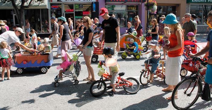 Kiddies day at the Penticton Peach Festival.