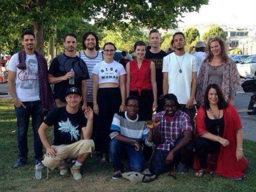The poets that performed during Canada Day 2016.
