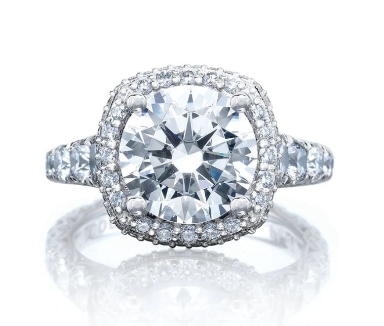 </who>Perrara's flagship brand is Tacori -- the modern-meets-vintage California designer of engagement rings, wedding bands, other rings, earrings, necklaces and bracelets.