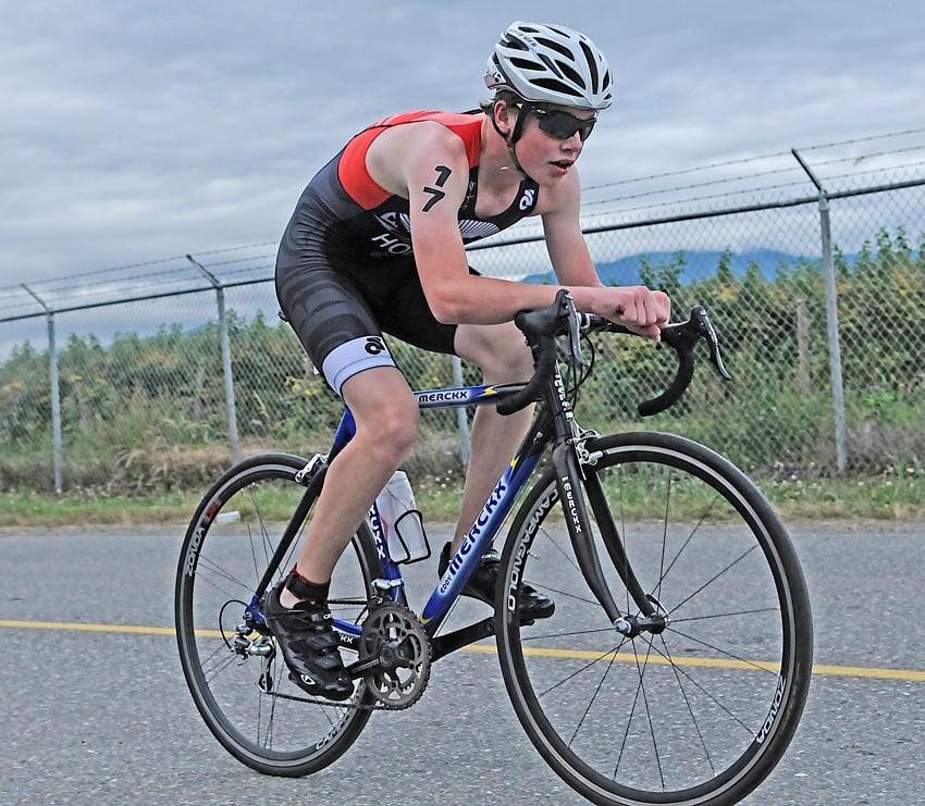 <who>Lorne White/KelownaNow </who>Connor Hobbs of Kelowna came through with a bronze medal in the duathlon and finished fourth in the triathlon.