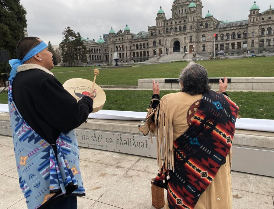 'Long time coming': Indigenous signage installed at BC legislature