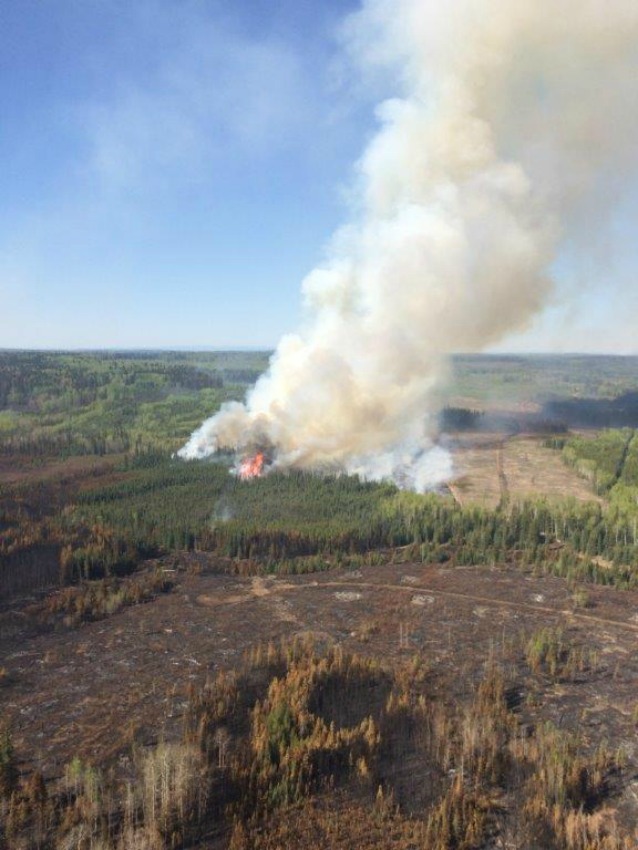 Burn out operations, Beatton Airport Road fire.