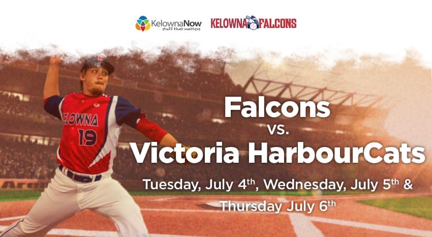Closed – Flash Contest! Win Kelowna Falcons tickets for July 4th, 5th or 6th!