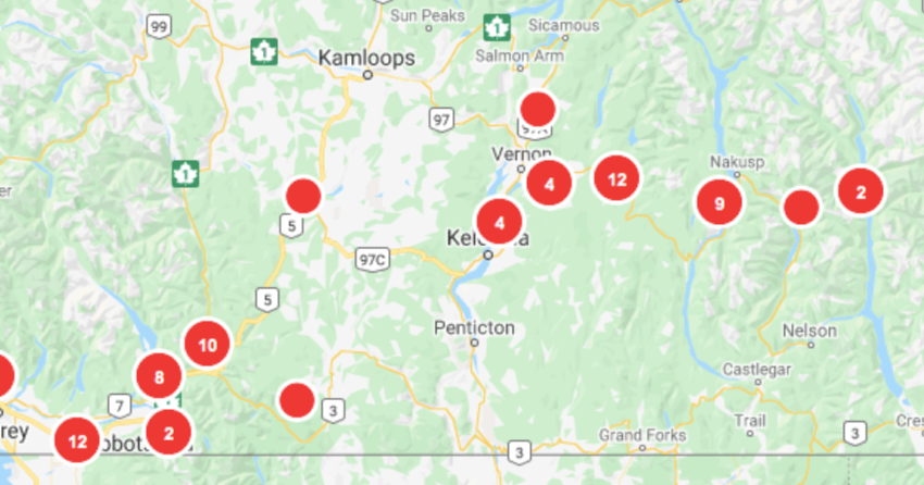 UPDATE: BC Hydro says power restored to 97% of customers affected by ...