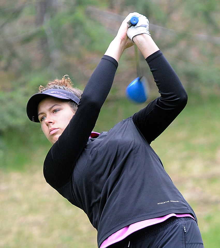 <who>Photo Credit: Lorne White/KelownaNow </who>Emma Sabbagh of Kelowna carded a 77 at The Bear on Saturday.