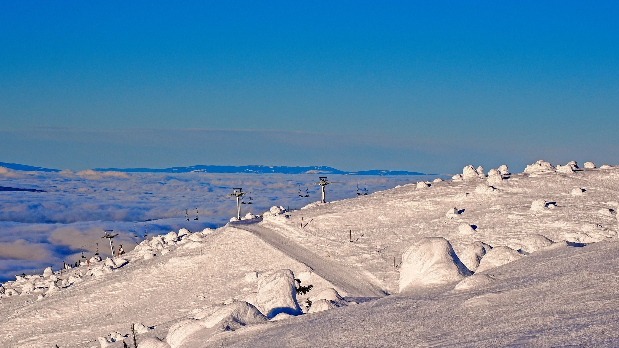 Big White: The place to get above the clouds today