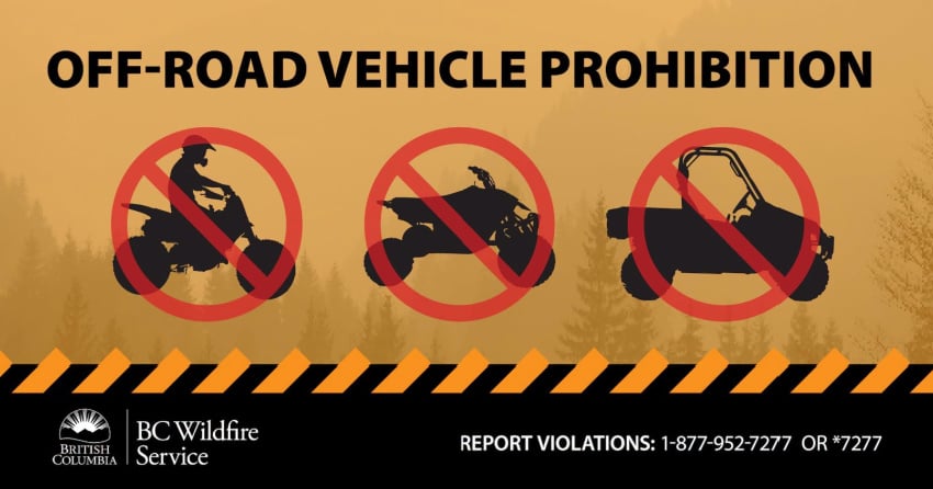 Ban on off-road vehicles in the southern Interior officially lifted