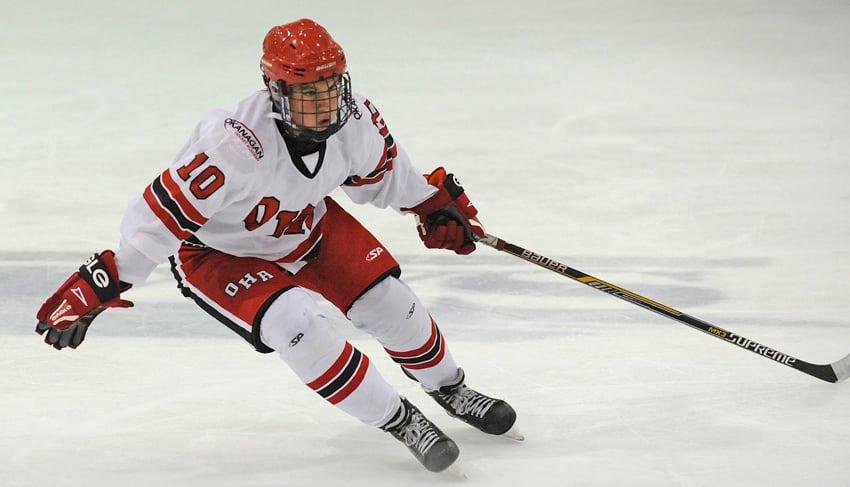 <who>Photo Credit: Lorne White/KelownaNow </who>Keltie Jeri-Leon comes to the Okanagan Rockets from the Okanagan Hockey Academy Whites.