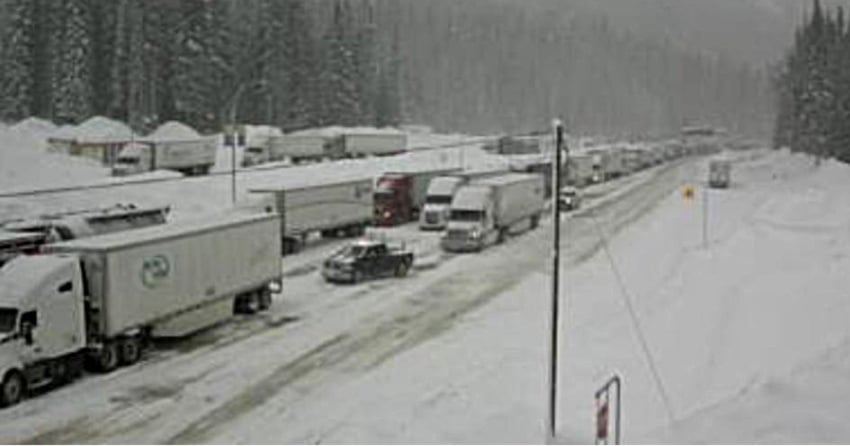 <who>Photo Credit: DriveBC</who>Rogers Pass as of 11:45 am.