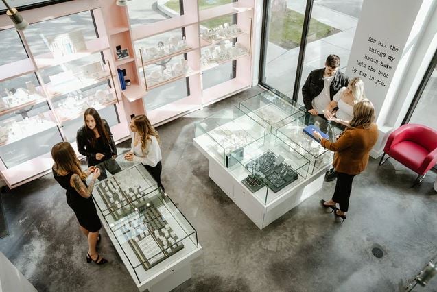 </who>Perrara's stylish store contemporary store is at 590 KLO Rd. beside Bliss Bridal.