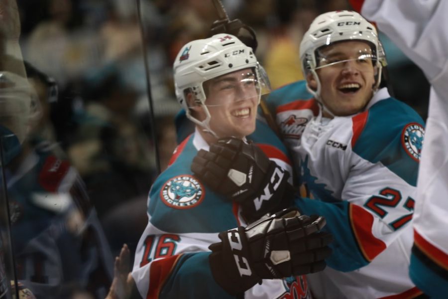 <who>Photo Credit: KelownaNow </who>Lind celebrating one of his goals.