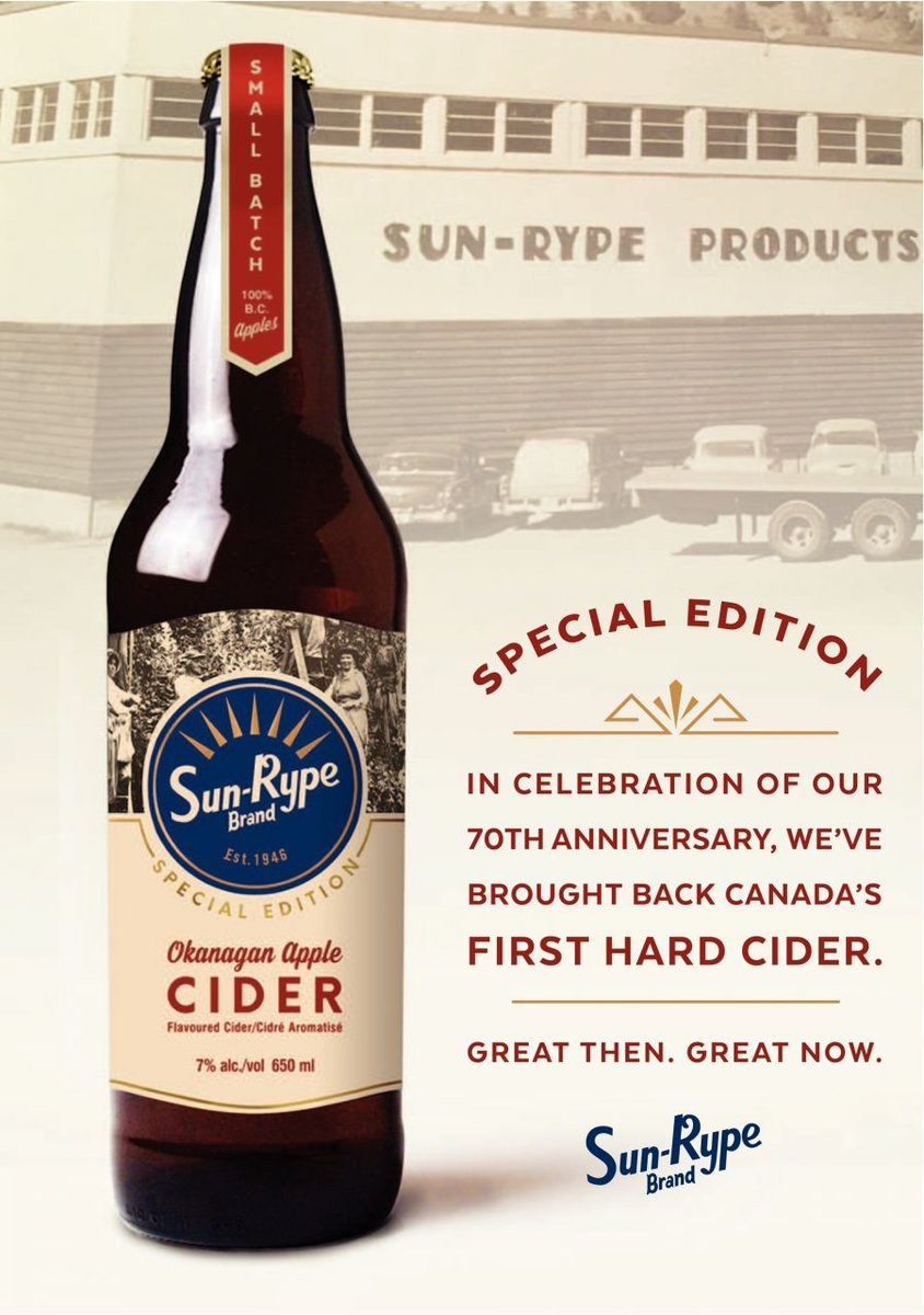 SunRype celebrates Kelowna with 70th anniversary hard cider