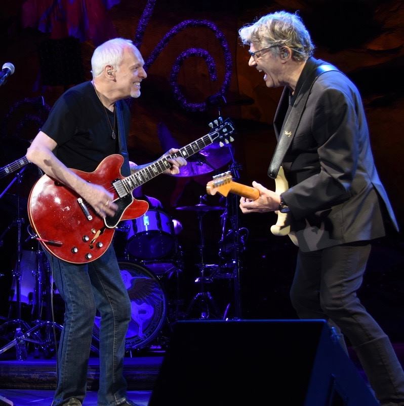 <who>Photo Credit: Peter Frampton Official Facebook Page</who> Miller and Frampton playing together