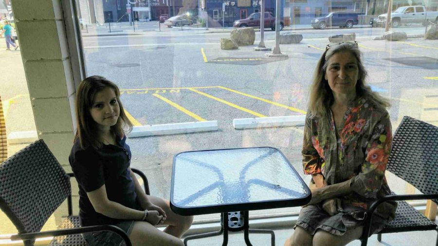 <who>Photo Credit: PentictonNow </who>Christina Roloff is excited about the pending opening of Balance Vegetarian Shop and Tea Room in a couple of weeks. Her daughter Selina, 21, will be working there part-time while attending Okanagan College in Penticton.