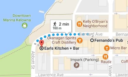 <who>Photo Credit: Google Maps</who>From Fernando's, continue down Bernard towards the water and you'll stumble upon Earl's.