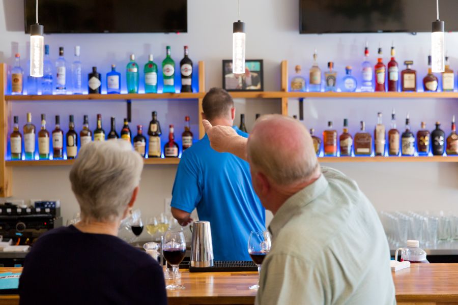 Scene from the Block 300 soft opening