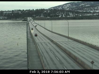 WR Bennett Bridge, looking west.