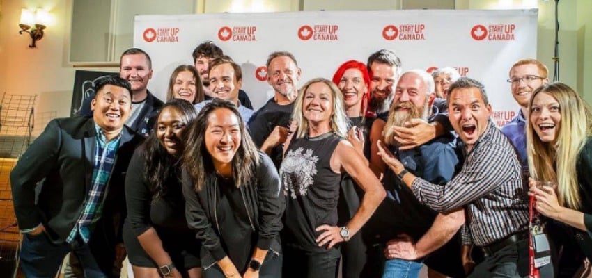 Members of the local startup community at the regional Startup Canada Awards in Kamloops in September. 