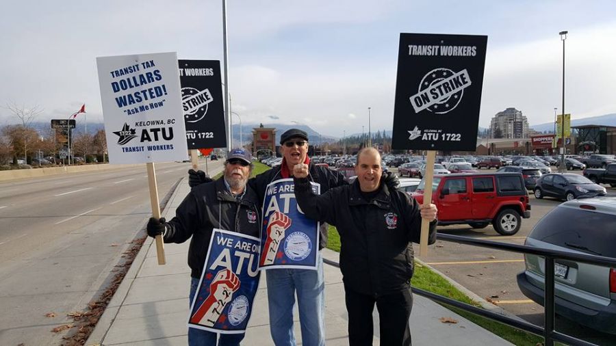 <who> KelownaNow </who> ATU workers have been on strike since Nov. 10th