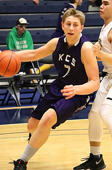 <who>Photo Credit: Contributed </who>Carter Martens' 30 points led KCS to upset victory.