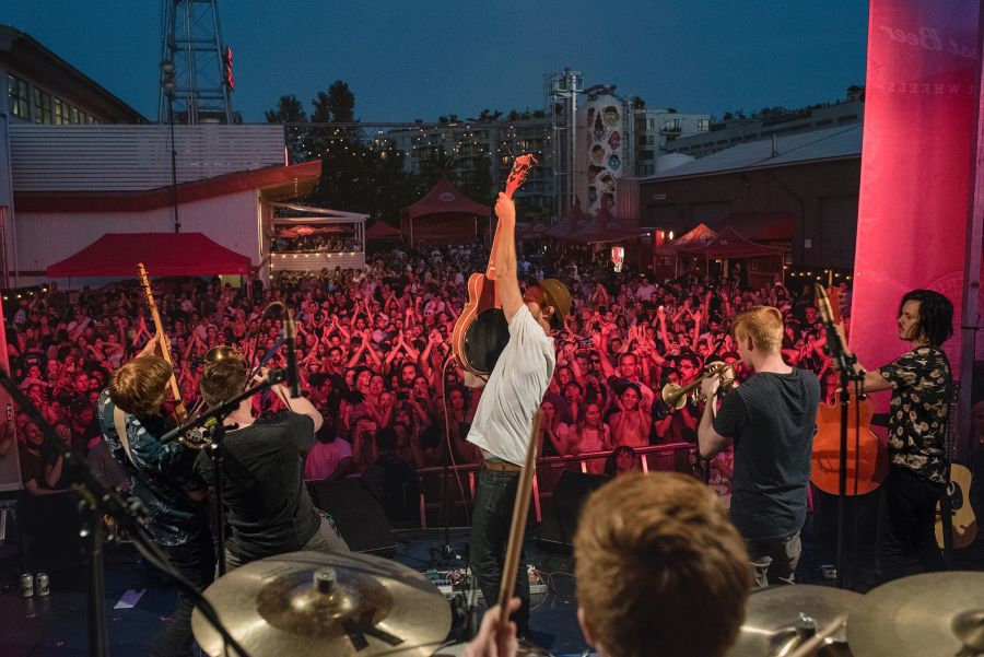 Current Swell performing in Vancouver this summer.