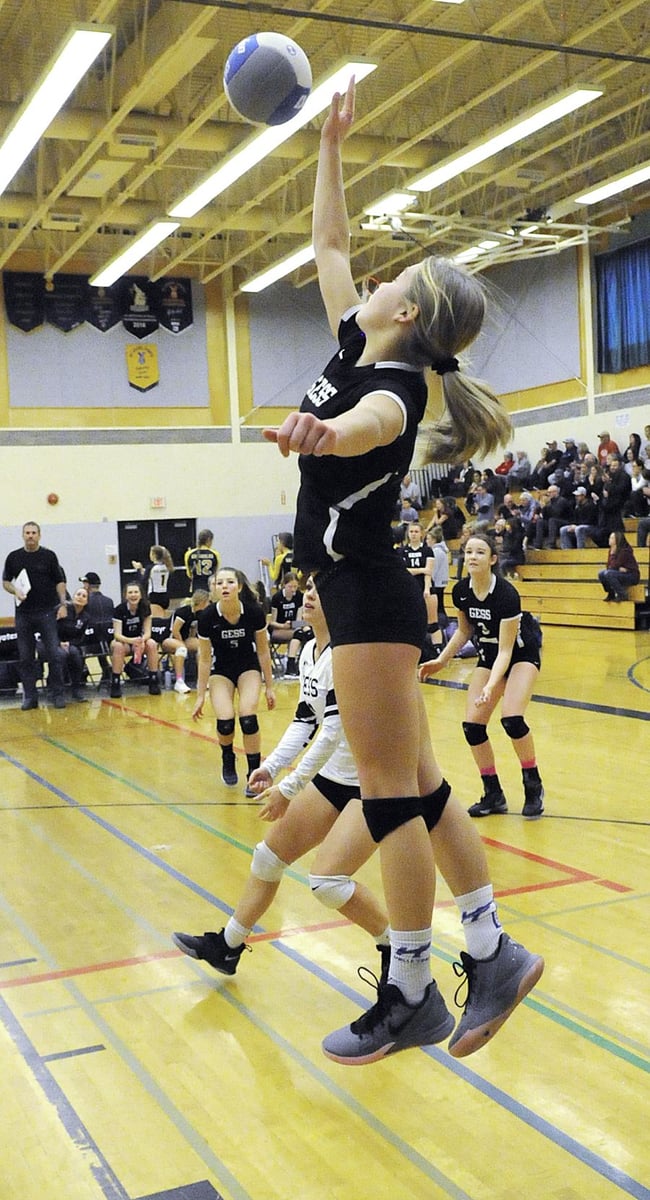 <who>Photo Credit: Lorne White/KelownaNow </who>Jasanna Kunz co-captains the Coyotes in her final year at George Elliot.