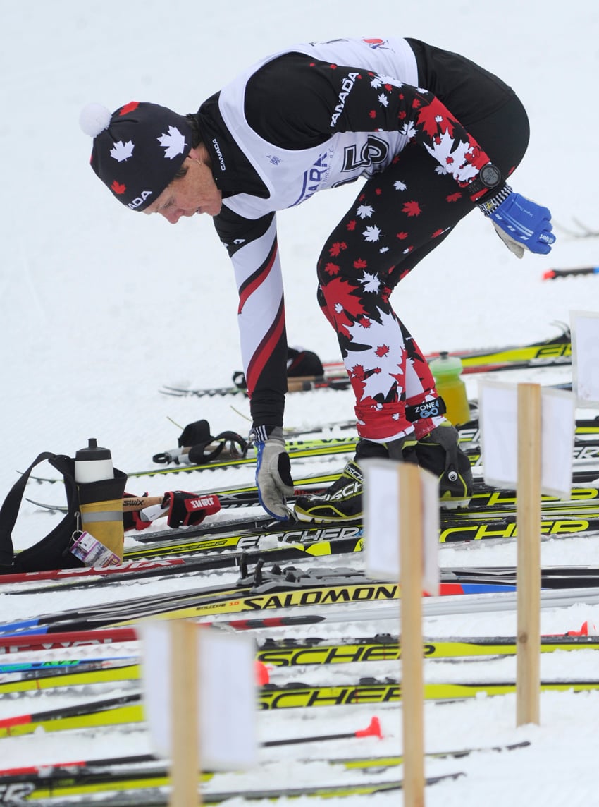 <who>Photo Credit: Lorne White/NowMedia </who>Coldstream's Pat Pearce, skiing in the skiathlon's 60-69 age category, placed third overall among the women.
