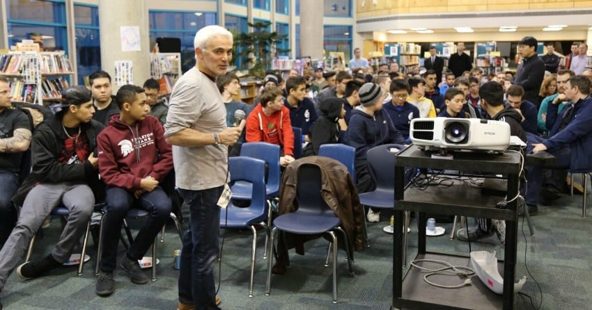 BCN Founding Patron Frank Giustra Speaking to Sentinal Chapter about Syrian Refugee Crisis