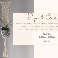 Copy of Sip & Create: Macrame with the Knotty Collective