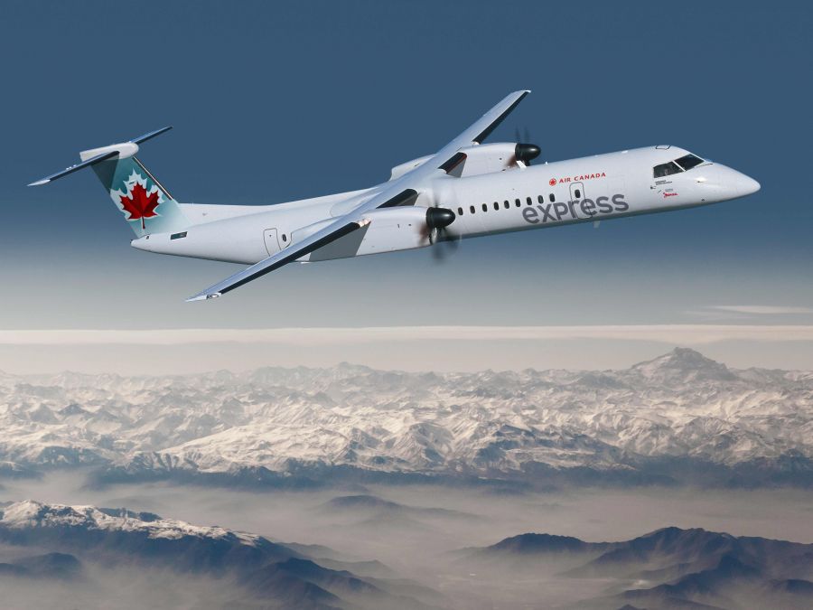 The route will be serviced by Air Canada's Bombardier Q400 airplane.