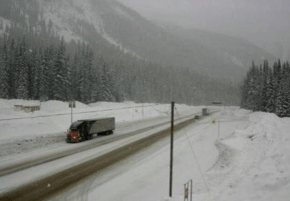 Rogers Pass this morning.