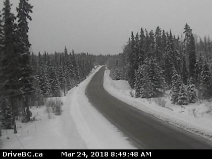 McCulloch, Hwy 33, 41 km southeast of Kelowna, just south of Big White turnoff, looking north.