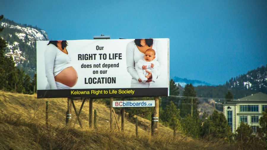 <who> Photo Credit: Contributed. </who> An anti-abortion billboard from 2019.