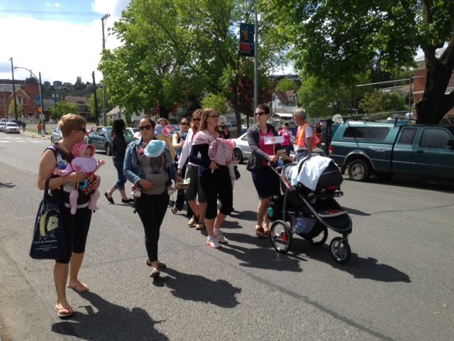 <who> Photo Credit: Breastfeeding Matters in Kamloops </who> Breastfeeding Matters held the first Miracle Milk Stroll in Kamloops last year.