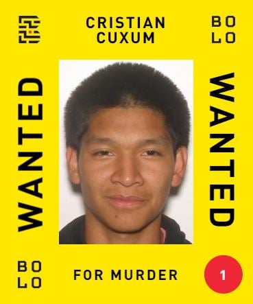 <who>Photo Credit: Bolo Program</who>Cristian Adolfo Cuxum is the most wanted man in Canada, according to the Bolo Program.