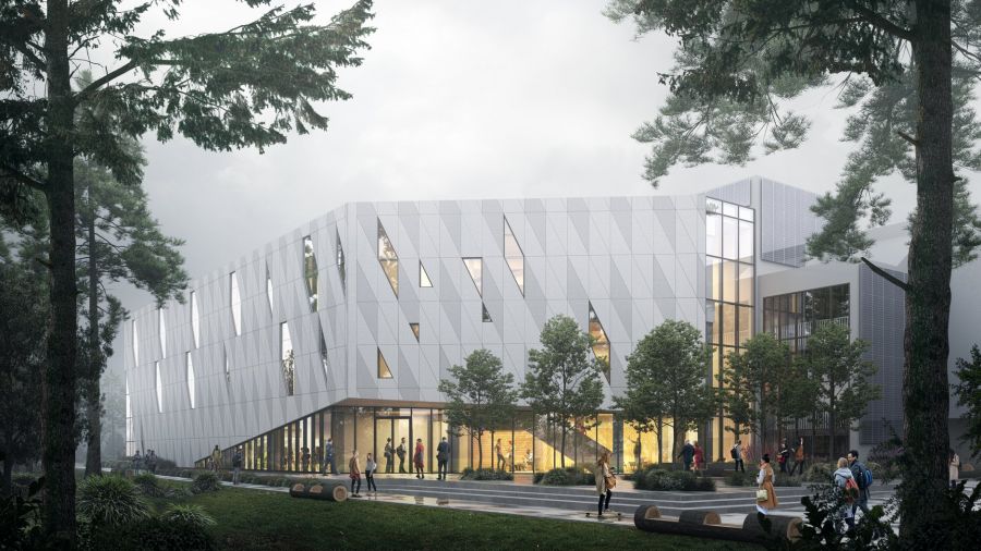 A rendering of the Health Sciences Centre