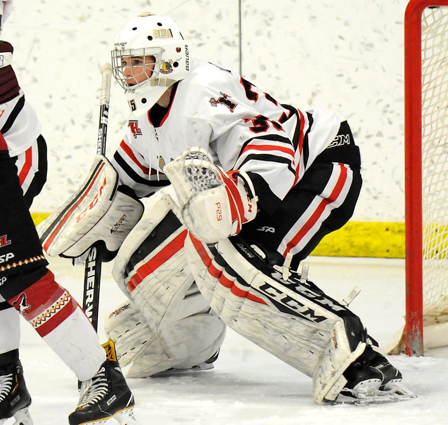 Braeden Mitchell stopped 29 shots to record his second playoff shutout.