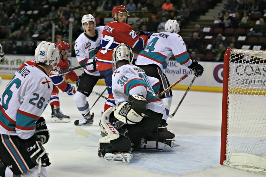 <who>Photo Credit: KelownaNow</who>The Rockets suffered a 6-3 loss to the Spokane Chiefs on Friday night.