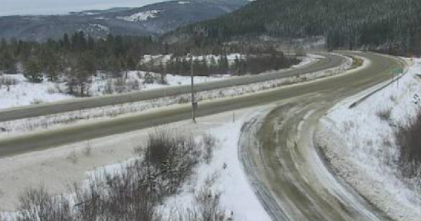 <who> Photo credit: Drive BC </who> Hwy 97C near Brenda Mine this morning.