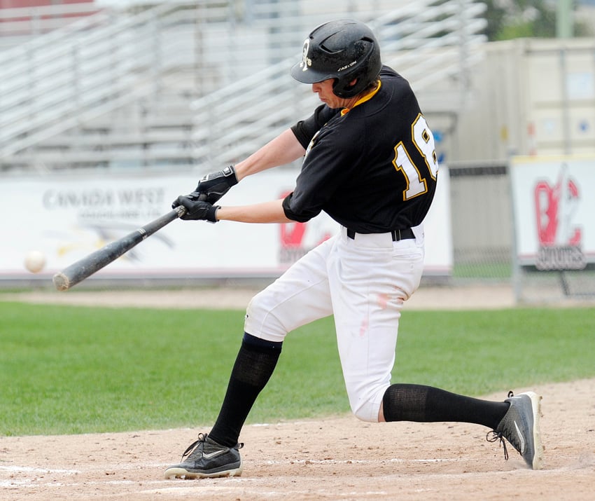 The A's Owen Alstad connected for a pair of hits in a losing cause in the series opener.