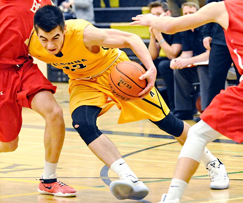 <who>Photo Credit: Lorne White/KelownaNow </who>The Owls' Mason Bourcier averaged 24 points a game and was selected as a first-team all-star.